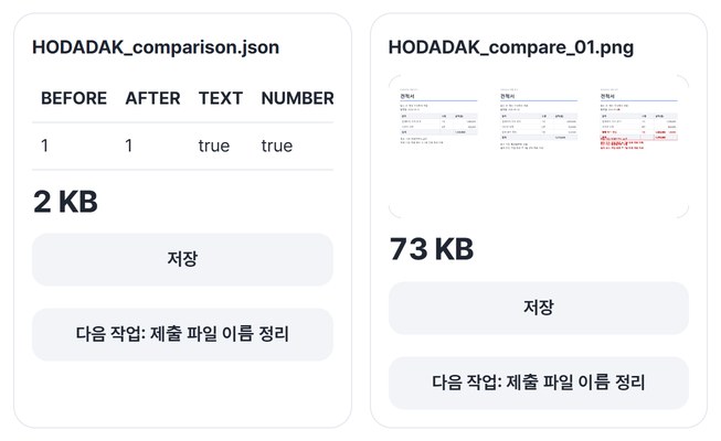 비교 결과 카드
