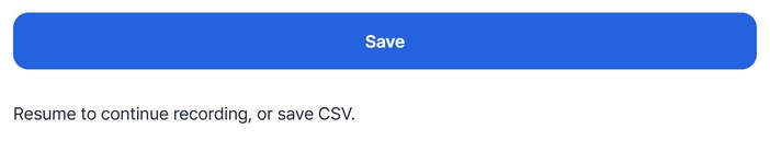 File size and Save button